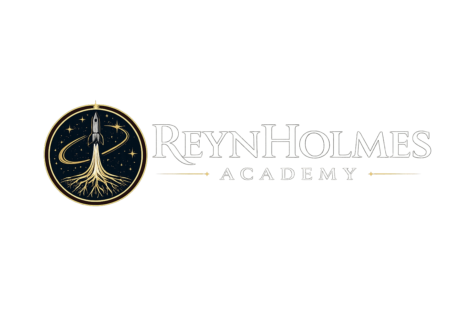 ReynHolmes Academy — rocket rising from strong roots